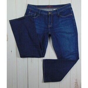 Eddie Bauer Shaped Bootcut Denim Jeans 12P Dark Wash Women's 12 Petite 34 x 28